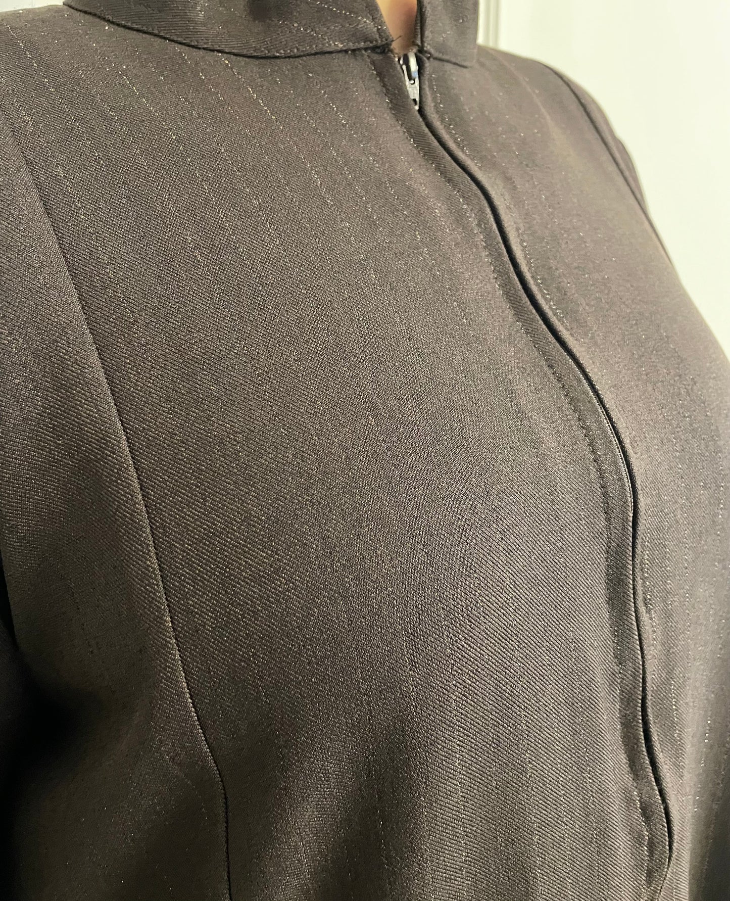 Brown Striped Abaya